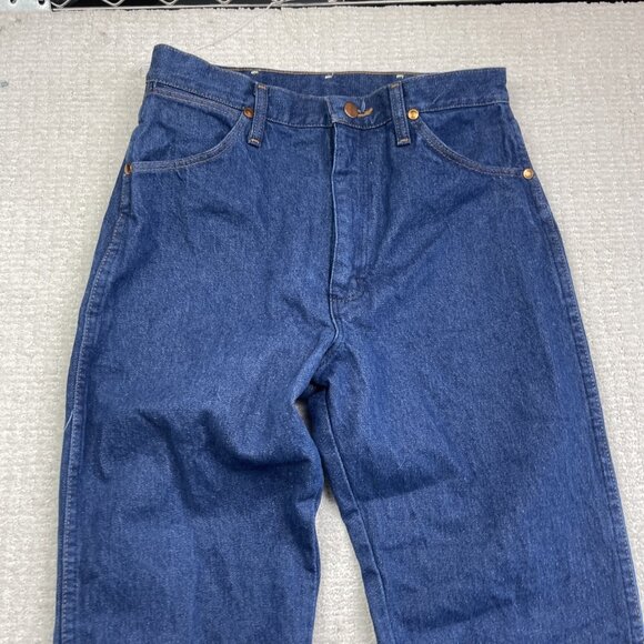 Vintage Wrangler Jeans Womens 9 x 36 Blue Cowboy Cut Denim USA Made 14MWZG - Picture 8 of 15